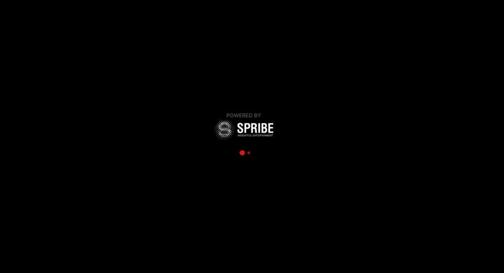 Экран загрузки игрового движка Spribe